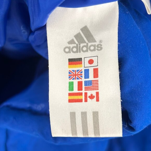 ADIDAS UNIVERSITY OF KANSAS JAYHAWKS ROYAL BLUE HOODED PARKA PUFFER JACKET - 3XT - Picture 8 of 9